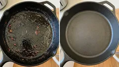 Vaša tava bit će u nekoliko sekundi bez masnoće i zagorjelih ostataka hrane: jeftin proizvod iz drogerije učinit će posao.