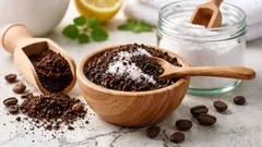 Miješanje mljevene kave s bikarbonatom od sode: popularan kućni lijek.